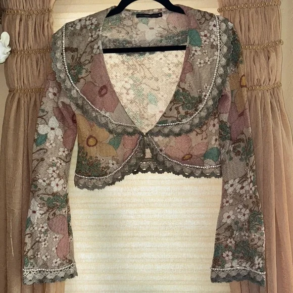 Anthropologie Hazel Cropped Cardigan - Picture 7 of 7